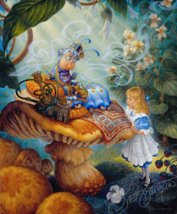 A photo of the painting Advice From A Caterpillar by Scott Gustafson