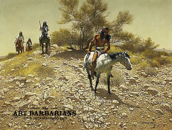 Photo of the painting Apache Trackers by Frank McCarthy
