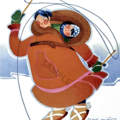 Photo of the painting Fishing for Tomcod by Rie Munoz