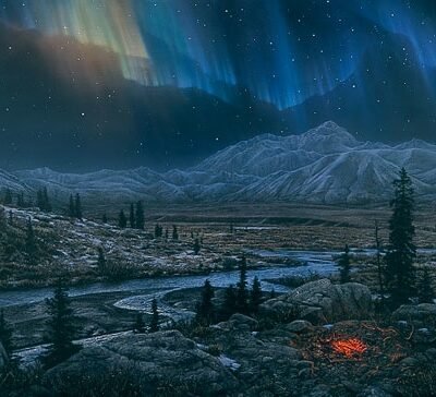 Photo of the painting Midnight Fire by Stephen Lyman
