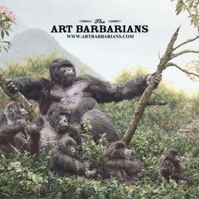 Photo of the painting Mountain Gorilla by Simon Combes
