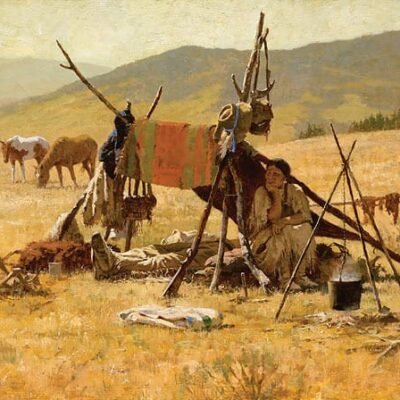 Photo of the painting One man Castle by Howard Terpning
