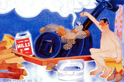 Photo of the painting Steam Bath-Aniak by Rie Munoz