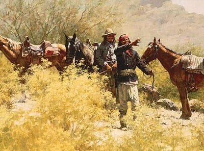Photo of the painting The Scouts of General Crook by Howard Terpning