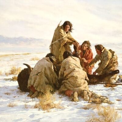 Photo of the painting The Last Buffalo by Howard Terpning