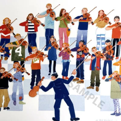 Photo of the painting Violin Lessons by Rie Munoz