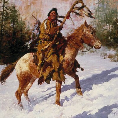 Photo of the painting Winter Coat by Howard Terpning