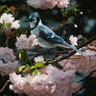 Photo of the painting Visitor in blue by Terry Isaac